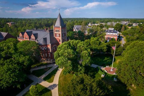 Aerial view of UNH Durham campus